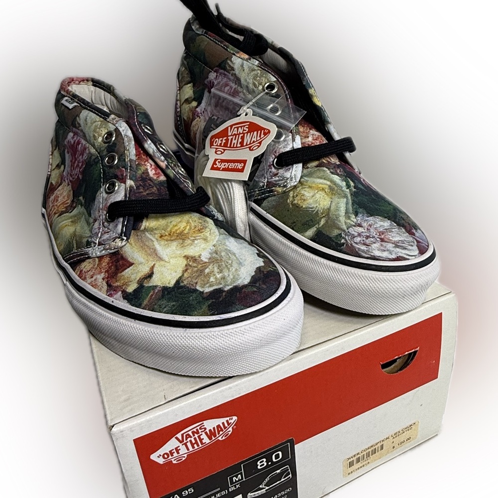 Deadstock Vans x Supreme “Power, Corruption, Lie’s” - Chuka 95 (Size US 8/UK 7)